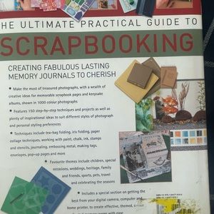 Hard cover book ultimate guide to scrapbooking